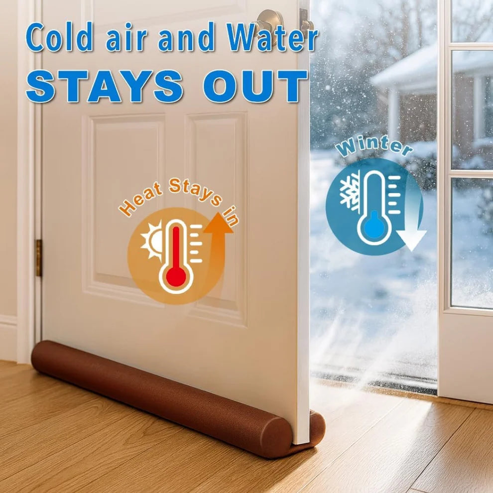 Twin Door Draft Stopper โ Energy Saver | FreshAura Homeware