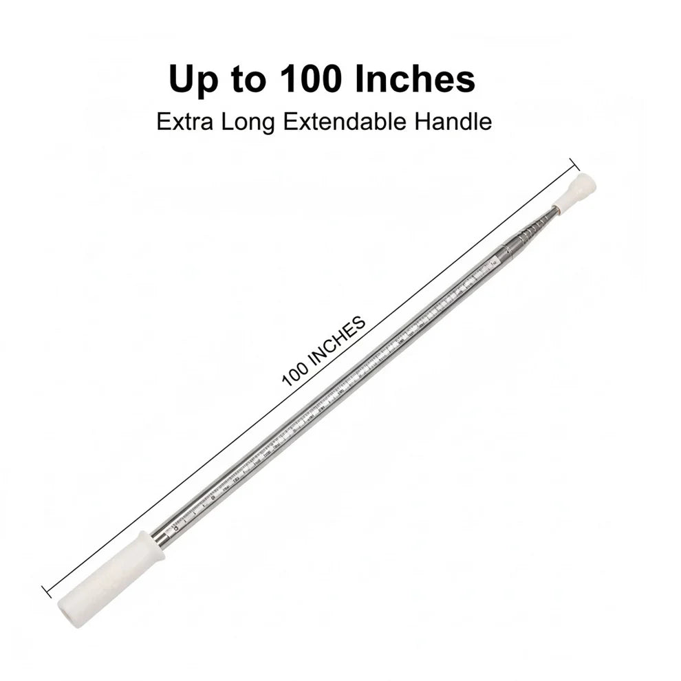 Microfiber Duster – 100-Inch Extendable Handle | Velvet Wipe