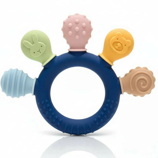 Silicone Baby Teether Hand – Multi-Texture Soothing Relief