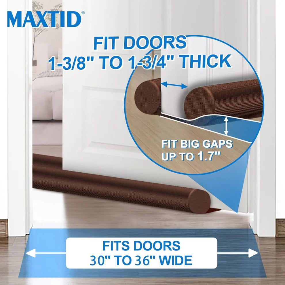 Twin Door Draft Stopper – Energy Saver | FreshAura Homeware