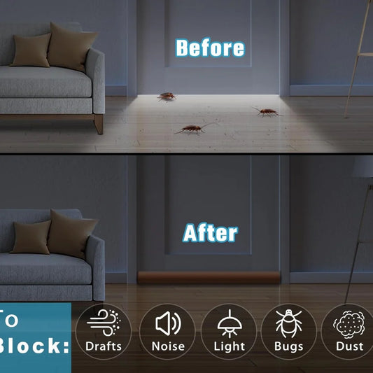 Twin Door Draft Stopper – Energy Saver | FreshAura Homeware