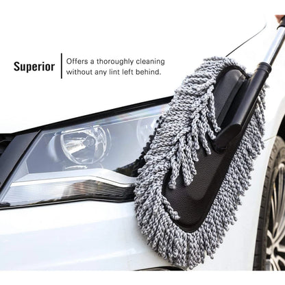 Car Duster – Retractable Handle Microfiber | Velvet Wheels