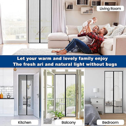 Magic Mesh Screen Door – Hands-Free Bug & Insect Protection